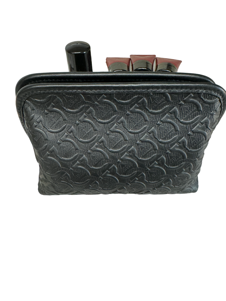Salvatore Ferragamo Small Gancini Shoe Kit Leather Black Made in Italy
