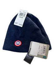 Canada Goose Knit Beanie One Size Navy Blue Wool Blend