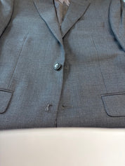 Michael Kors Mens Classic fit Suit Jacket Blazer 38 R Grey Solid Stretch