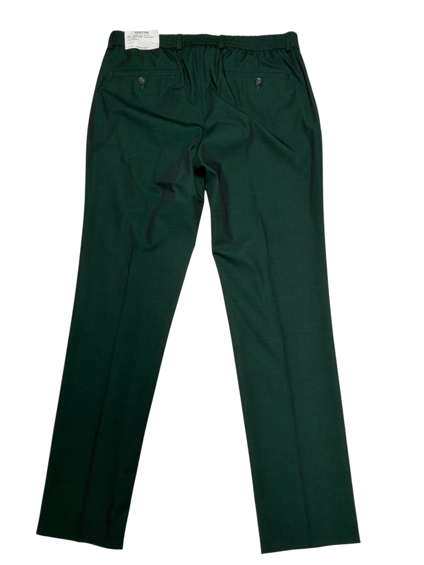 Kenneth Cole Mens Slim fit Dress Pants 37 / 32 Emerald Green
