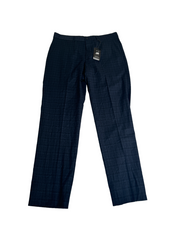 AX Armani Exchange Mens Blue Textured Plaid Wool Dress Pants 32 x 30
