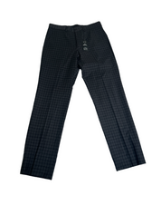 AX Armani Exchange Mens Slim Fit Wool Dress Pants 30 x 30 Grey Plaid