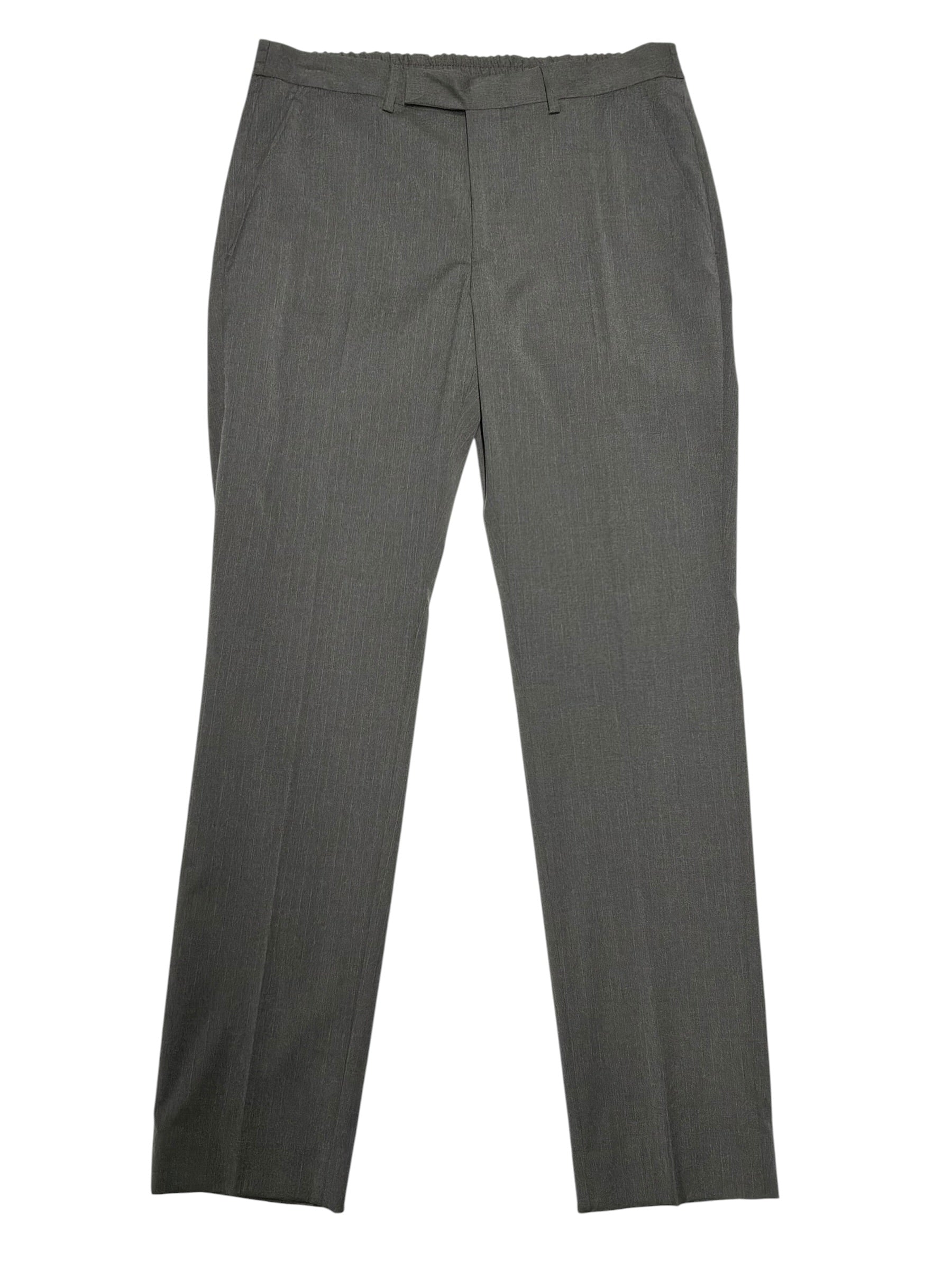 Kenneth Cole Mens Slim fit Dress Pants 33 / 32 Mid Grey