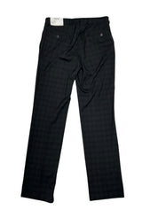 Kenneth Cole Mens Slim fit Dress Pants 31 / 32 Black Plaid