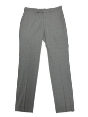 Kenneth Cole Mens Slim fit Dress Pants 33 / 32 Light Grey Plaid