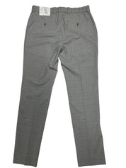 Kenneth Cole Mens Slim fit Dress Pants 33 / 32 Light Grey Plaid