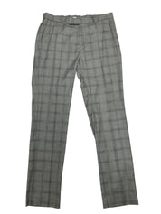 Kenneth Cole Mens Slim fit Dress Pants 33 / 32 Grey Blue Plaid