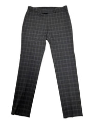 Kenneth Cole Mens Slim fit Dress Pants 33 / 32 Charcoal Grey Plaid