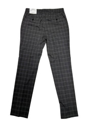 Kenneth Cole Mens Slim fit Dress Pants 37 / 32 Charcoal Grey Plaid
