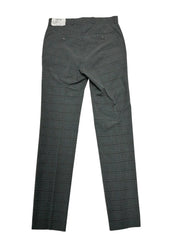 Kenneth Cole Mens Slim fit Dress Pants 29 / 32 Grey Plaid