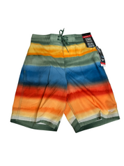 Speedo Mens 4 Way Stretch Board Shorts Small Multi Color Swimsuit