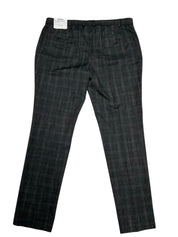 Kenneth Cole Mens Slim fit Dress Pants 37 / 32 Charcoal Grey Plaid