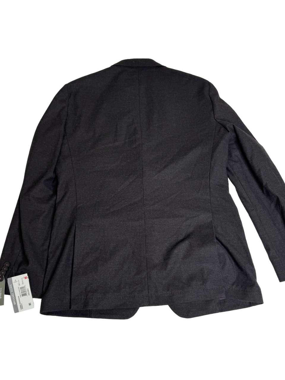 Michael Kors Mens Modern Fit Knit Jersey Blazer Sport Coat 42L Burgundy / Brown