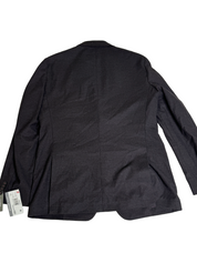 Michael Kors Mens Modern Fit Knit Jersey Blazer Sport Coat 42L Burgundy / Brown