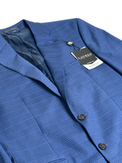 Lauren Ralph Lauren Mens Classic Fit Sport Coat Blazer 40R Bright Blue Check