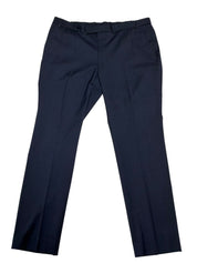 Kenneth Cole Mens Slim fit Dress Pants 42 / 32 Navy Blue Plaid