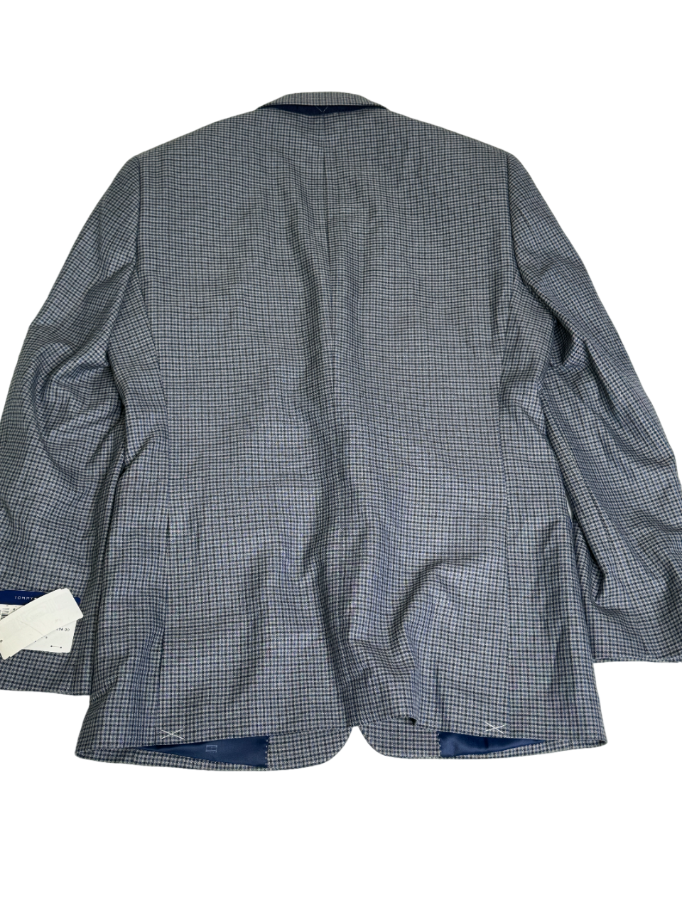 Tommy Hilfiger Mens Ethan Two Button Blazer Sport Coat 38R Grey Check