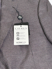 Lauren Ralph Lauren Mens Regular Fit Blazer Sport Coat 42S Red / Grey Check