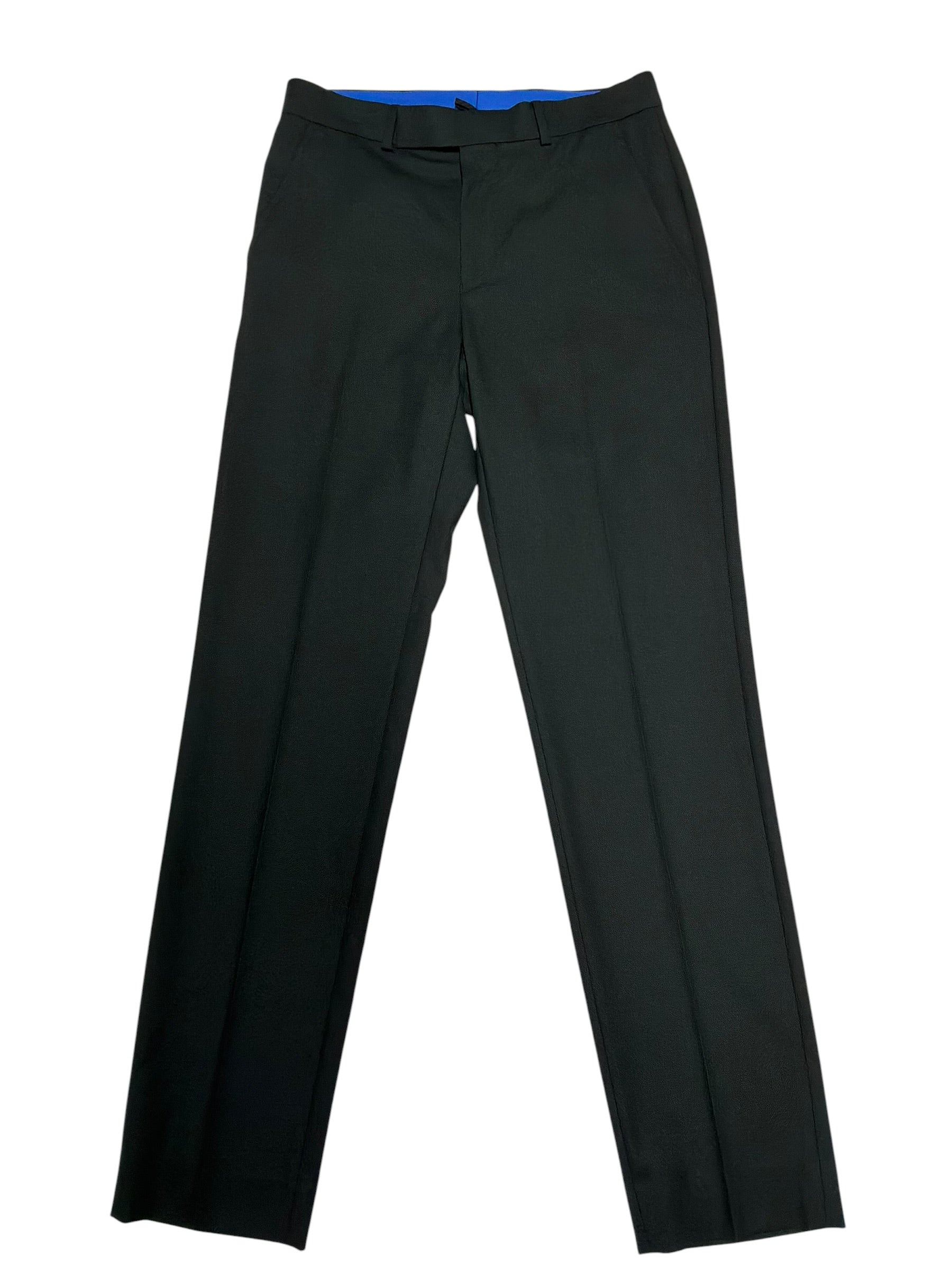 Kenneth Cole Mens Modern fit Dress Pants 29 / 32 Dark Green Solid