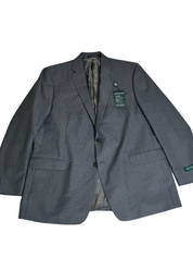Lauren Ralph Lauren Mens Classic Fit Sport Coat Blazer 46L Grey / Blue Check