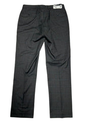 Andrew Marc Mens Modern fit Dress Pants 33 / 32 Charcoal Grey Plaid