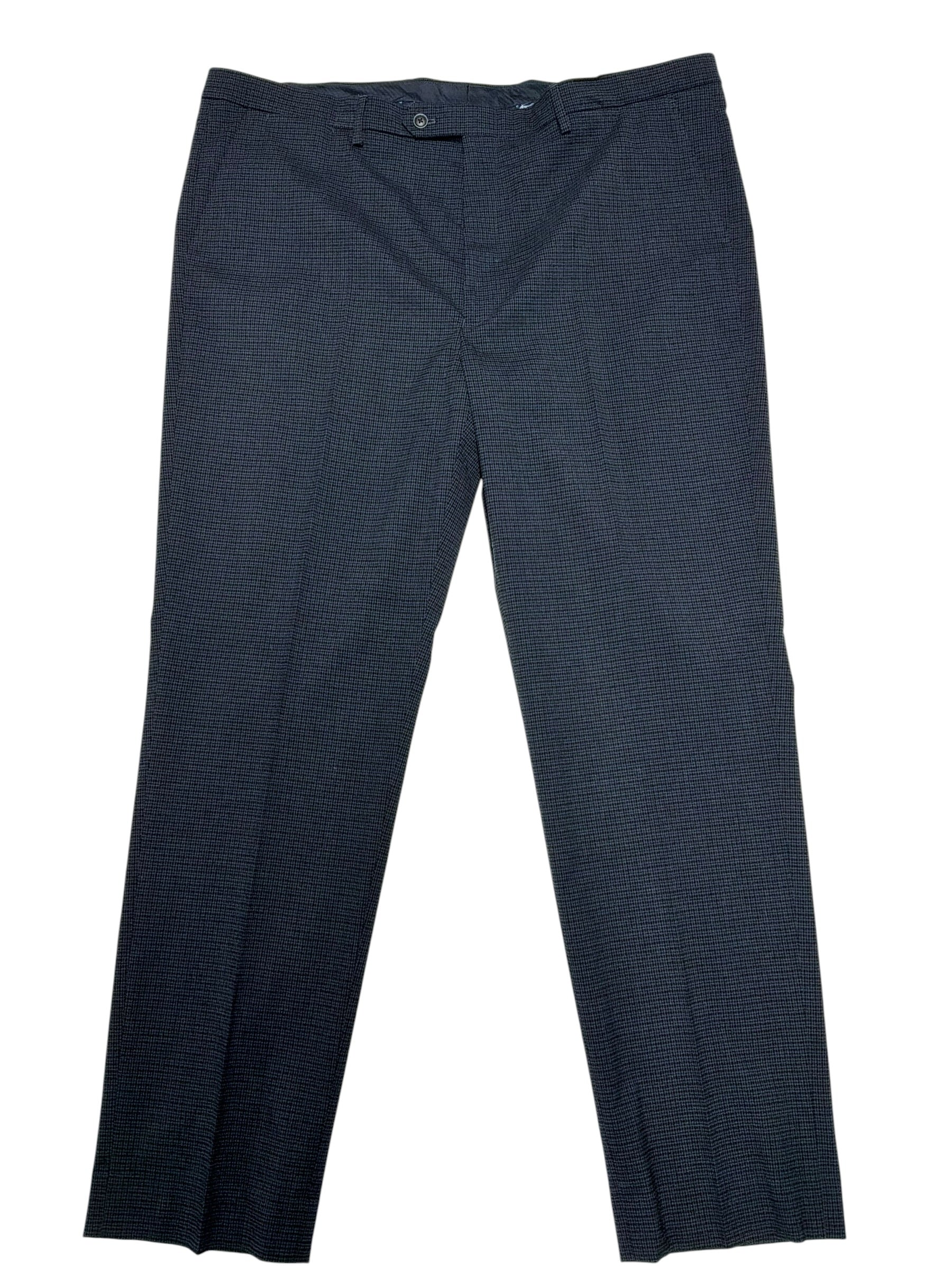 Nautica Mens Modern fit Dress Pants 43 / 34 Blue Plaid