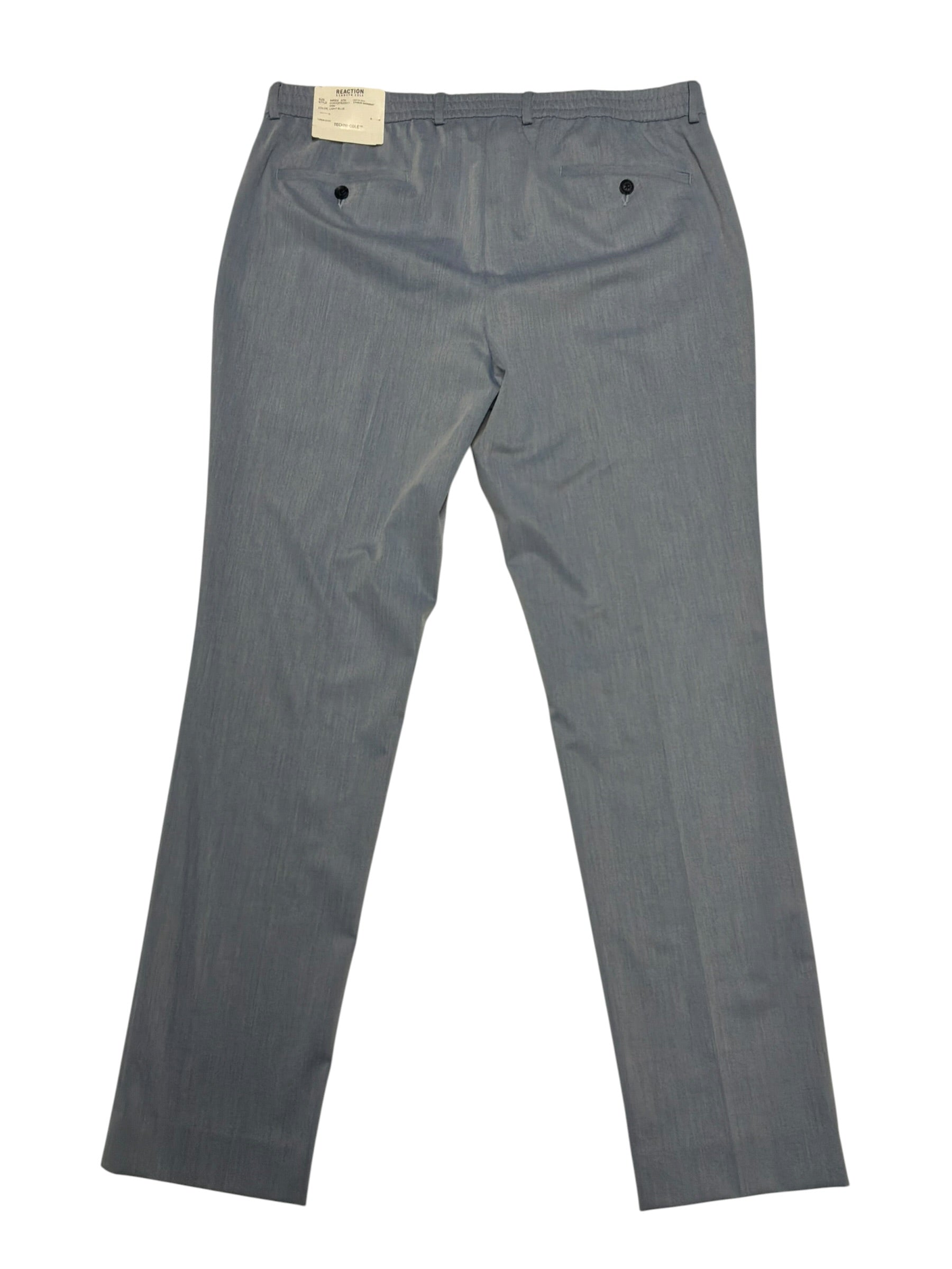 Kenneth Cole Mens Modern fit Dress Pants 37 / 32 Solid Blue