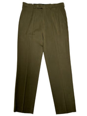 Nautica Mens Modern fit Dress Pants 34 / 30 Olive Green Solid