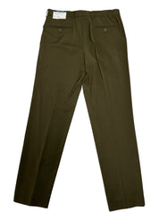 Nautica Mens Modern fit Dress Pants 34 / 30 Olive Green Solid