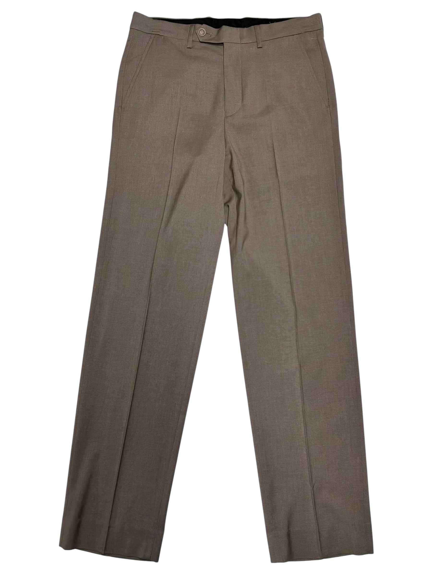 Nautica Mens Modern fit Dress Pants 30 / 32 Light Brown Solid
