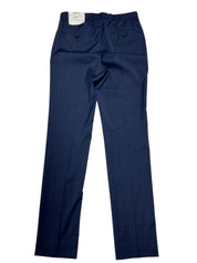 Kenneth Cole Mens Slim fit Dress Pants 29 / 32 Blue Plaid
