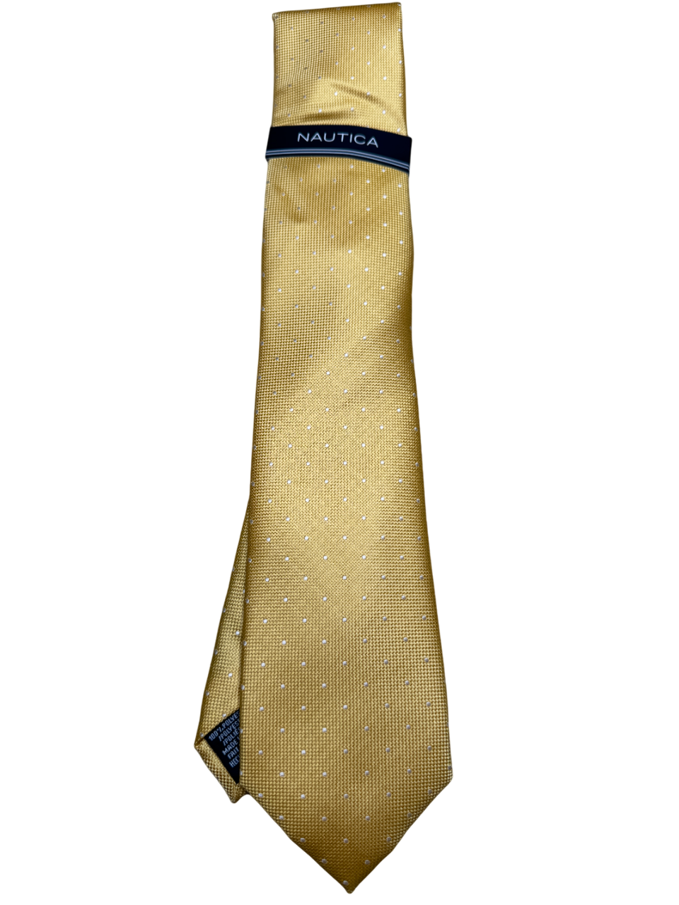Nautica Mens Yellow Dot Necktie Tie