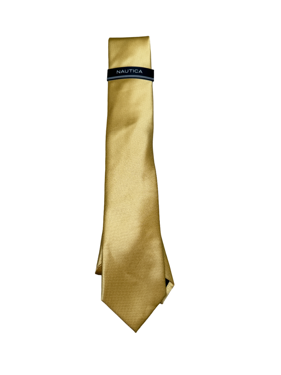 Nautica Mens Gold / Yellow Necktie Tie