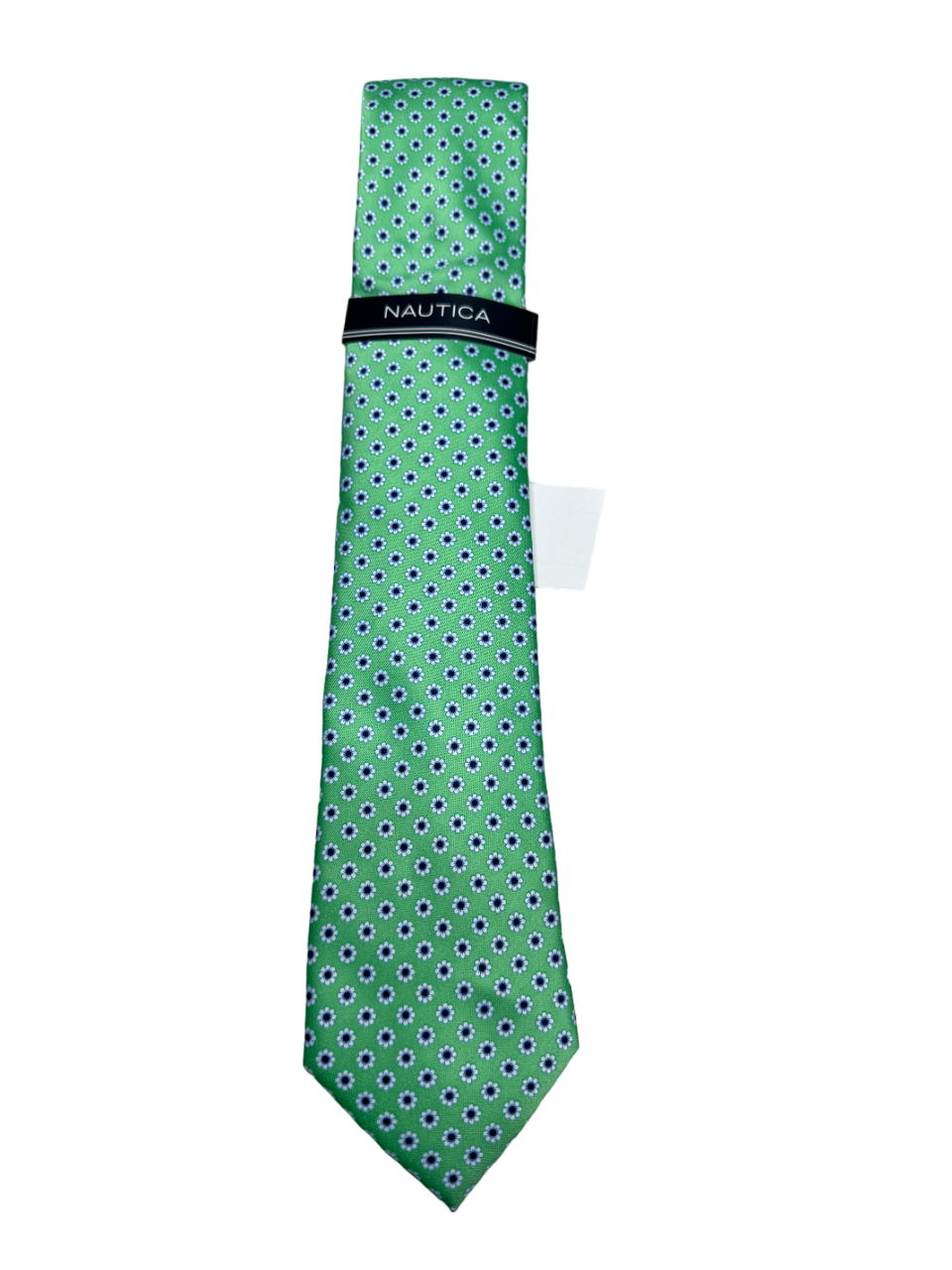 Nautica Mens Floral Green Necktie Tie