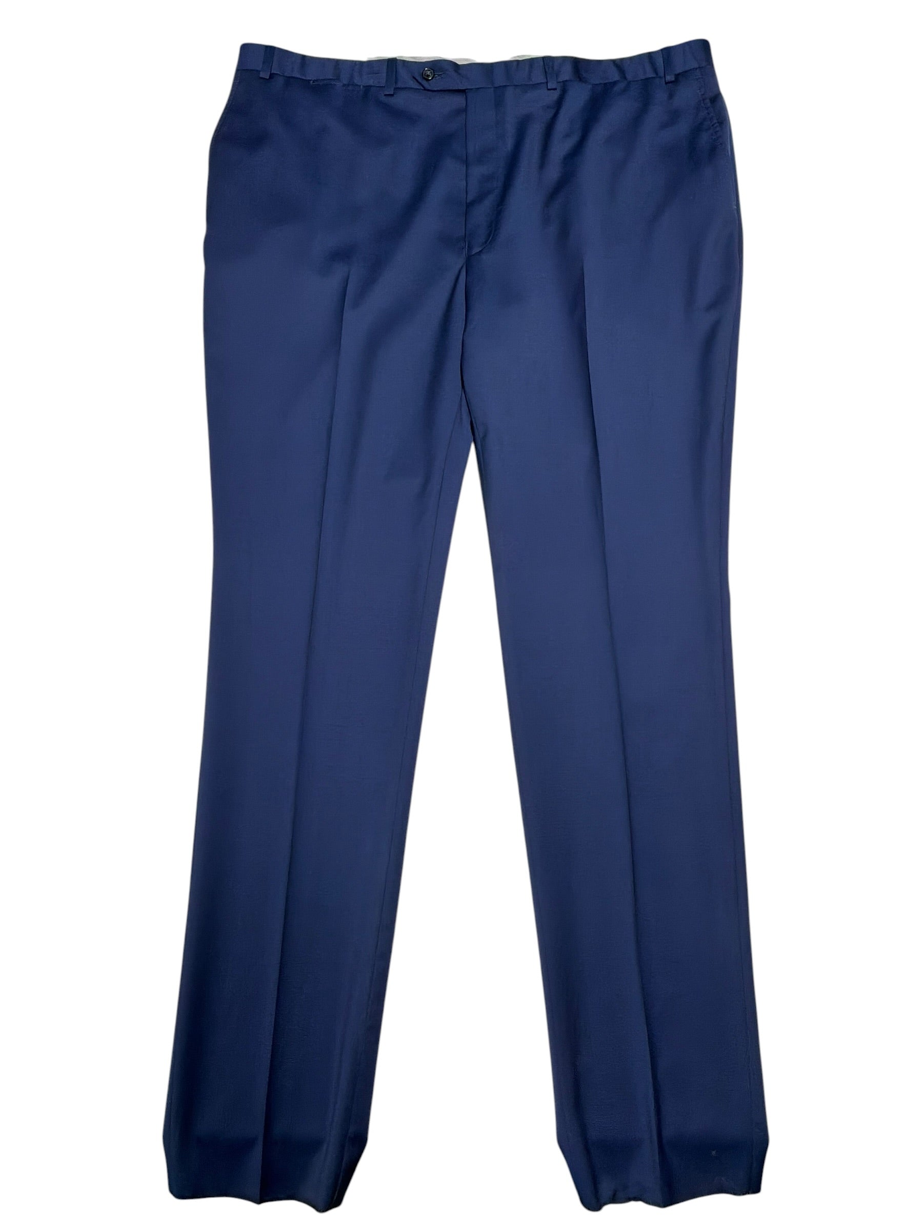 Hart Schaffner Marx Mens Regular fit Dress Pants Size 45 Blue Wool New York