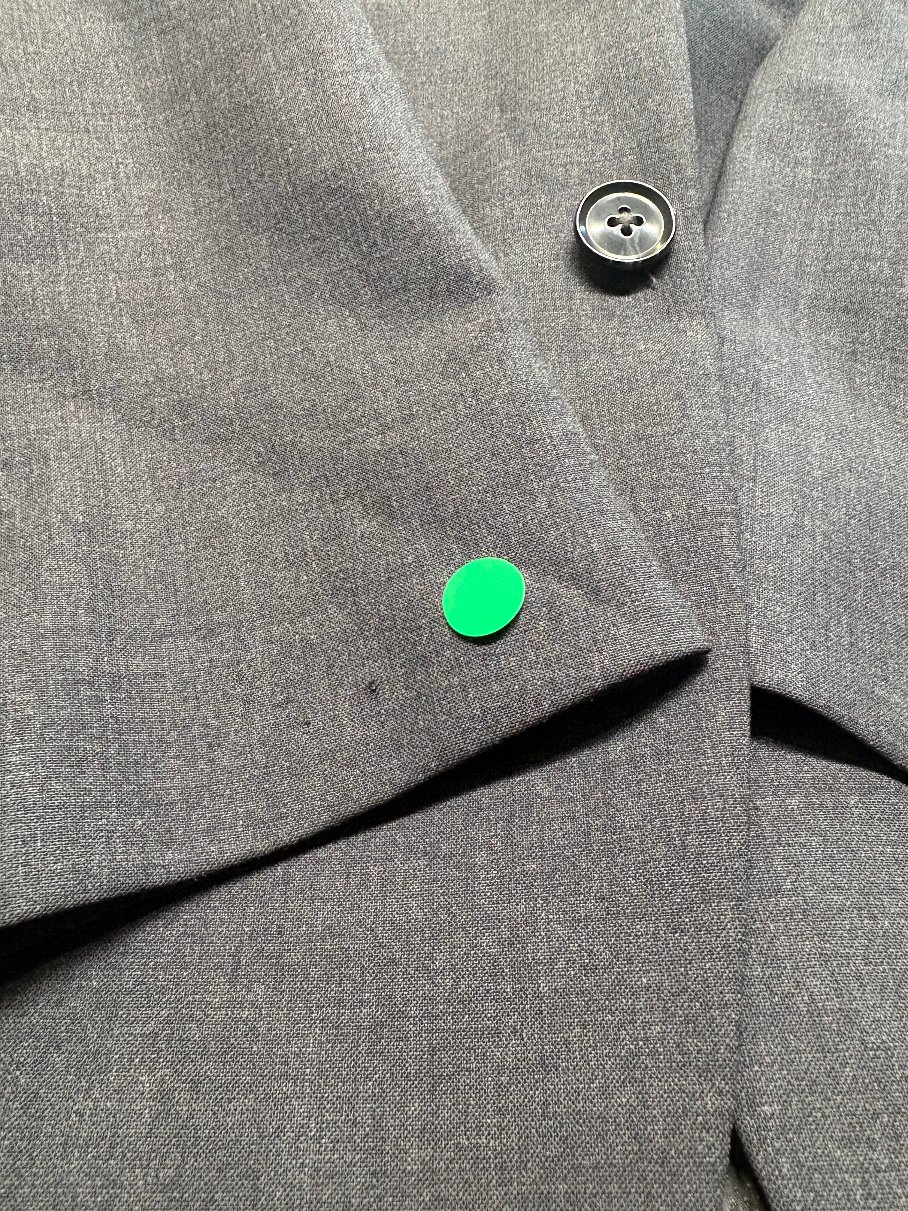 Bar III Mens Slim fit Wool Suit Jacket Blazer 40 R Charcoal Grey Solid