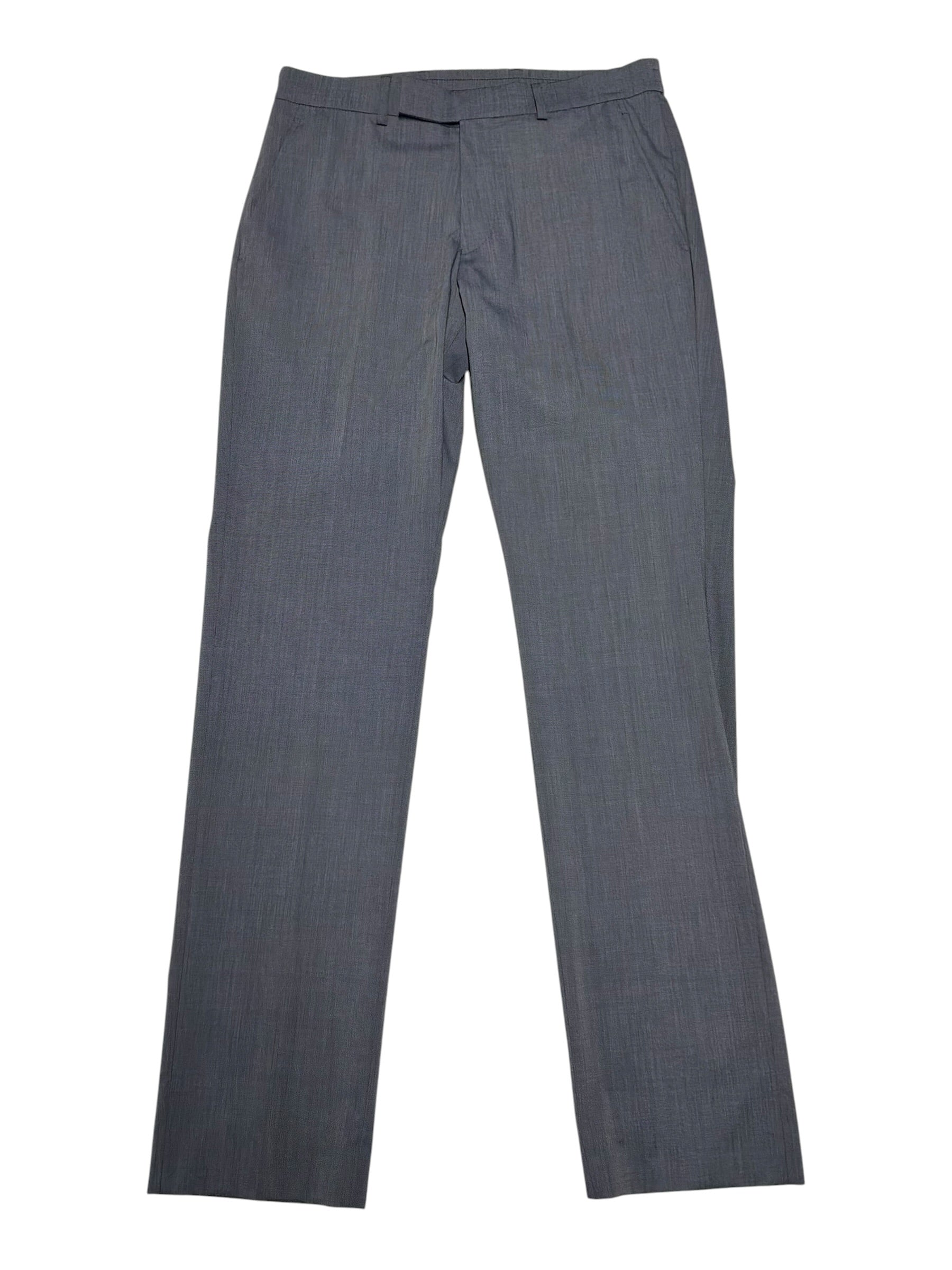 Kenneth Cole Mens Slim fit Dress Pants 31 / 32 Blue Solid