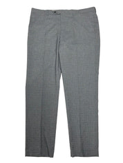 Nautica Mens Modern fit Dress Pants 41 / 34 Light Grey Blue Plaid