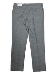 Nautica Mens Modern fit Dress Pants 41 / 34 Light Grey Blue Plaid