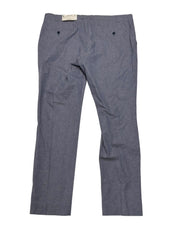 Kenneth Cole Mens Slim fit Dress Pants 42 / 32 Blue Linen / Cotton Linen