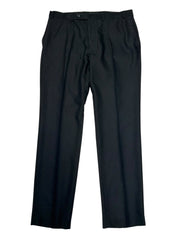 Van Heusen Mens Slim fit Dress Pants 35 / 32 Black Solid