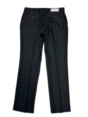 Van Heusen Mens Slim fit Dress Pants 35 / 32 Black Solid