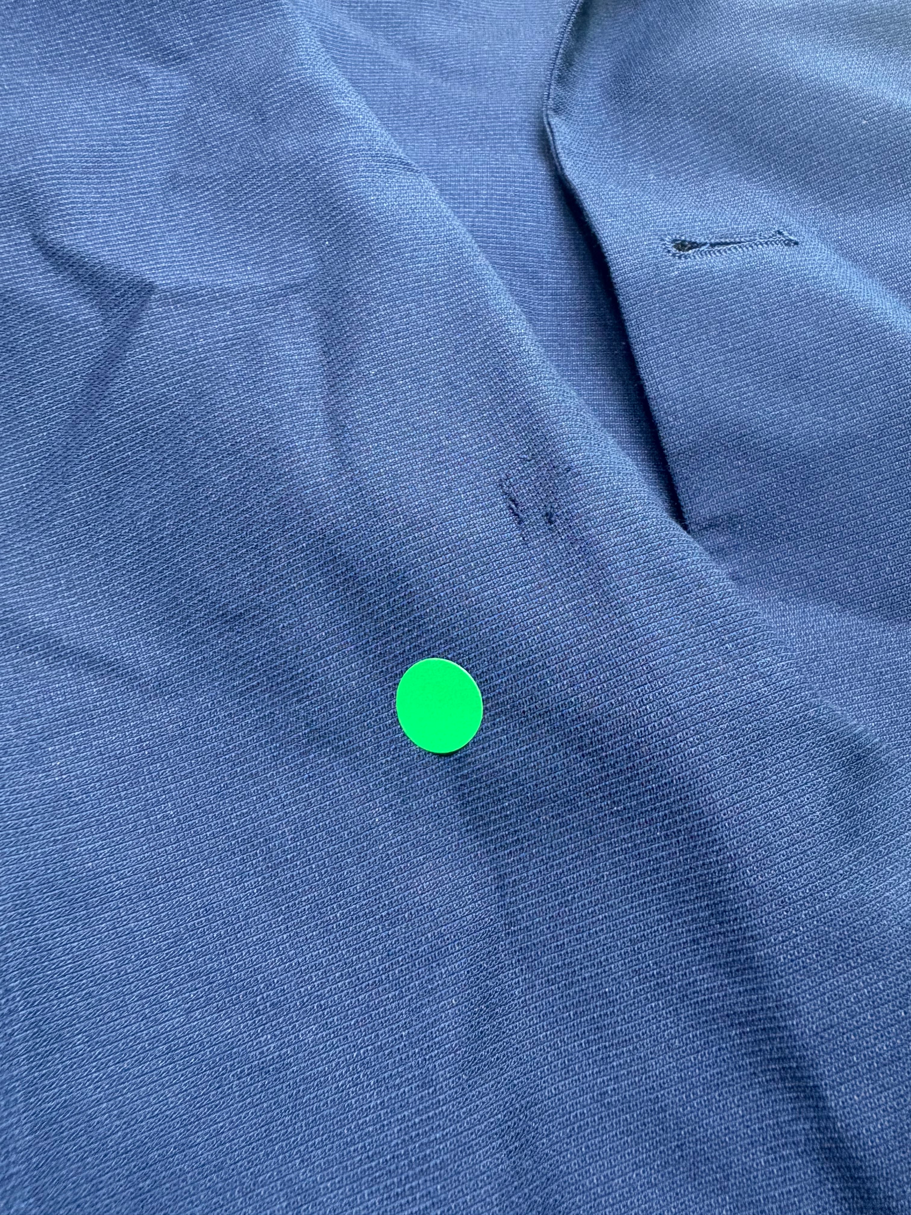 Kenneth Cole Mens Slim fit Suit Jacket Blazer 44 R Blue Solid Stretch