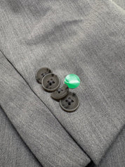 Kenneth Cole Mens Slim fit Suit Jacket Blazer 44 L Light Gray Solid