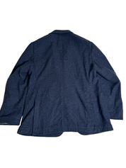 Canali Mens Modern Fit Unconstructed Sport Coat Blazer EU 56R US 46R Navy Blue