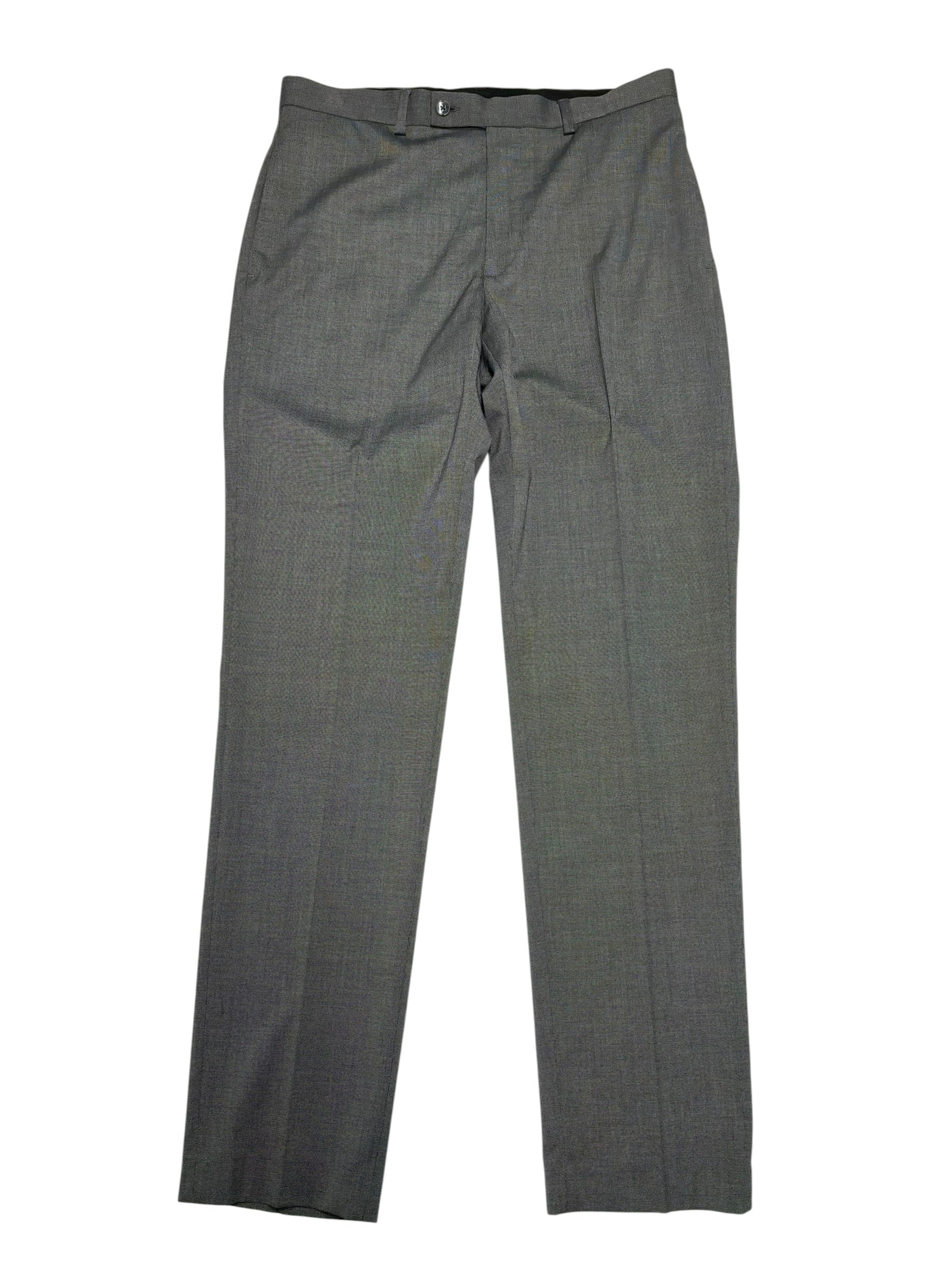 Van Heusen Mens Slim fit Dress Pants 37 / 30 Black White Check