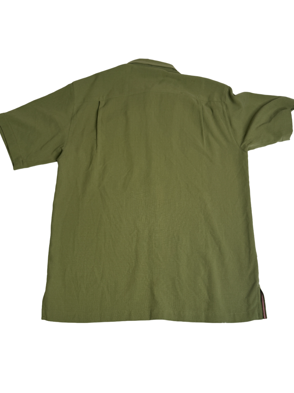 Tommy Bahama Mens Al Fresco Tropics Silk Button Up Camp Shirt Small Green