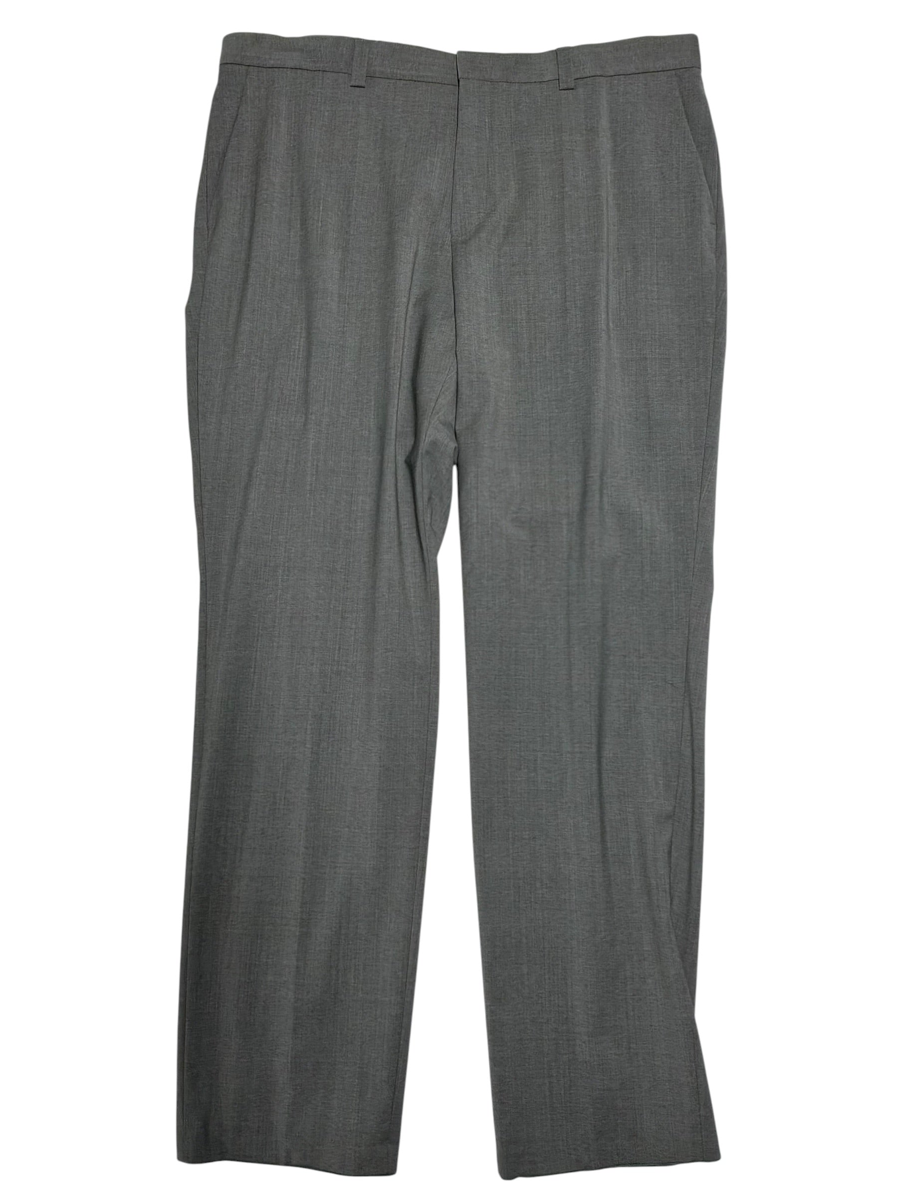 Hugo Boss Mens Modern fit Dress Pants 42 / 32 Grey Solid Wool