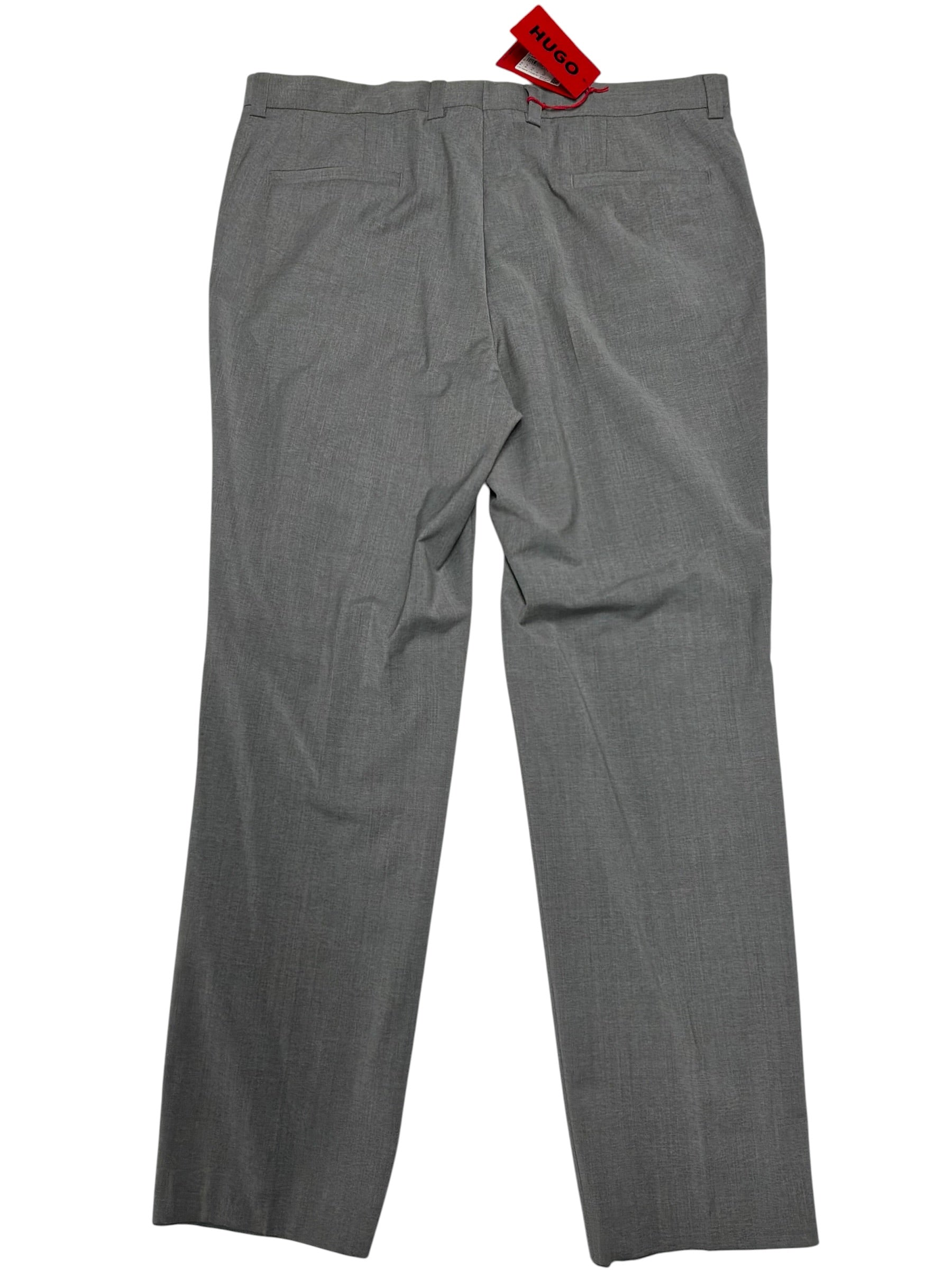 Hugo Boss Mens Modern fit Dress Pants 42 / 32 Grey Solid Wool