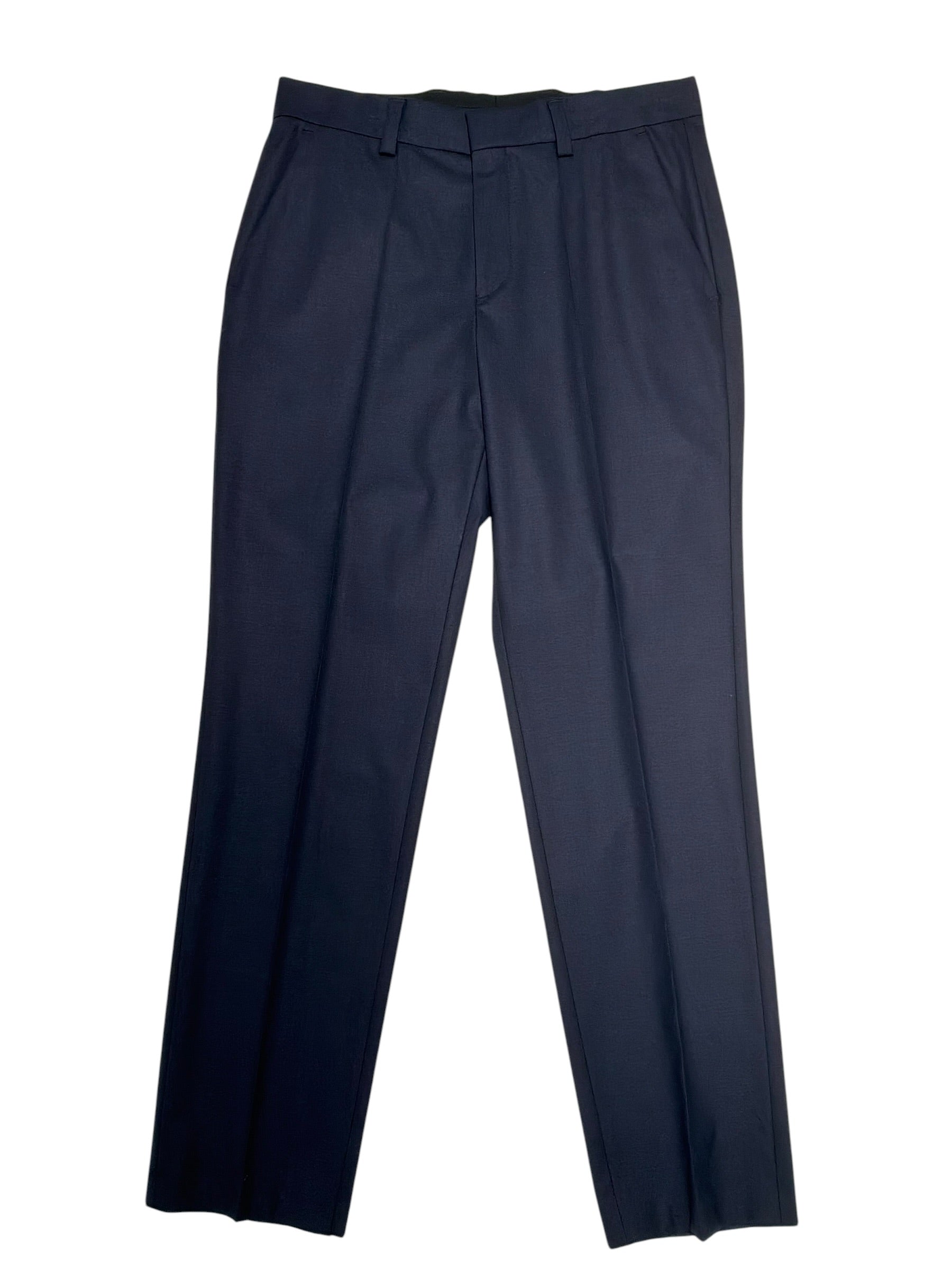 Hugo Boss Mens Modern fit Dress Pants 30 / 32 Navy Blue Solid
